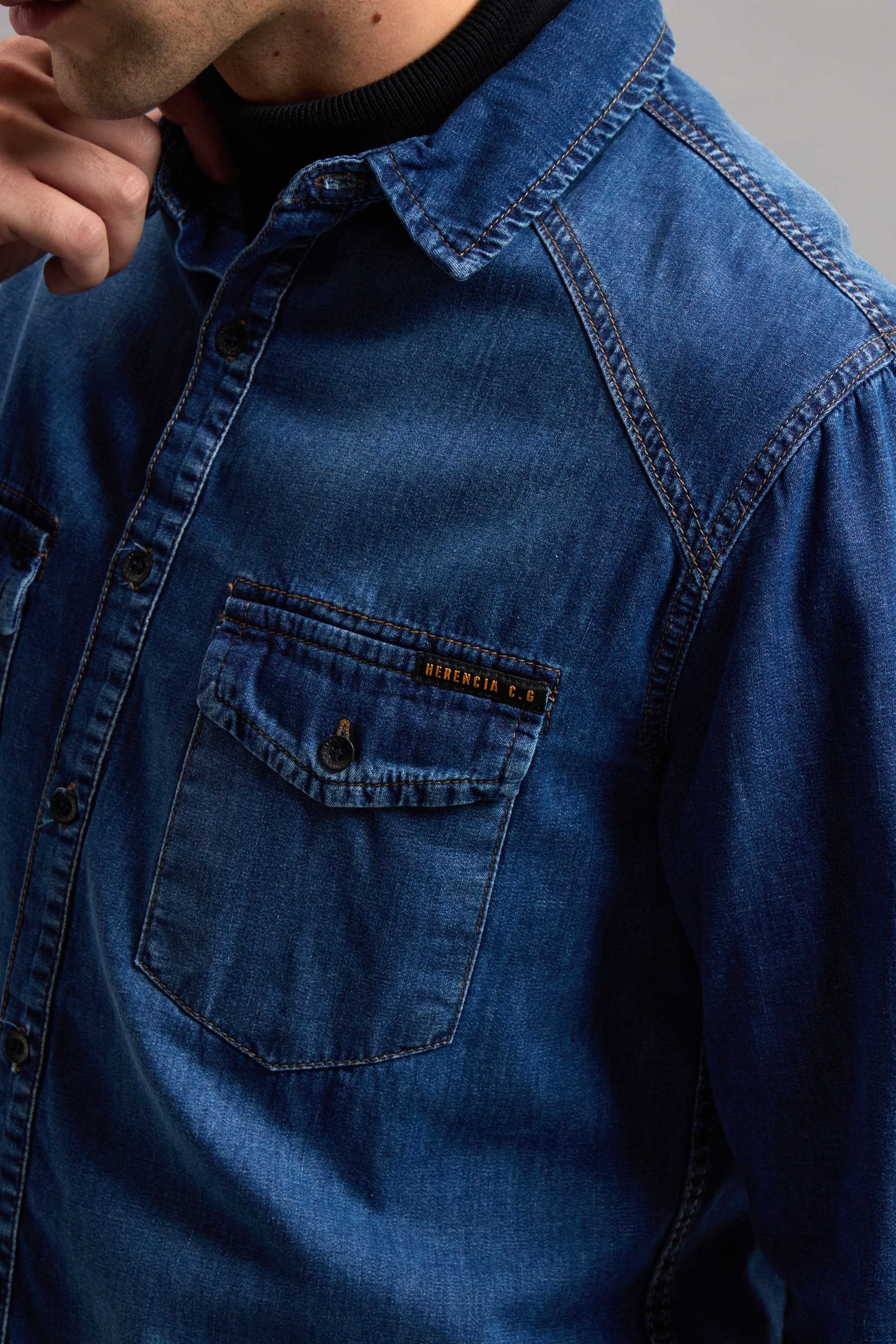 CAMISA PILOT MID BLUE