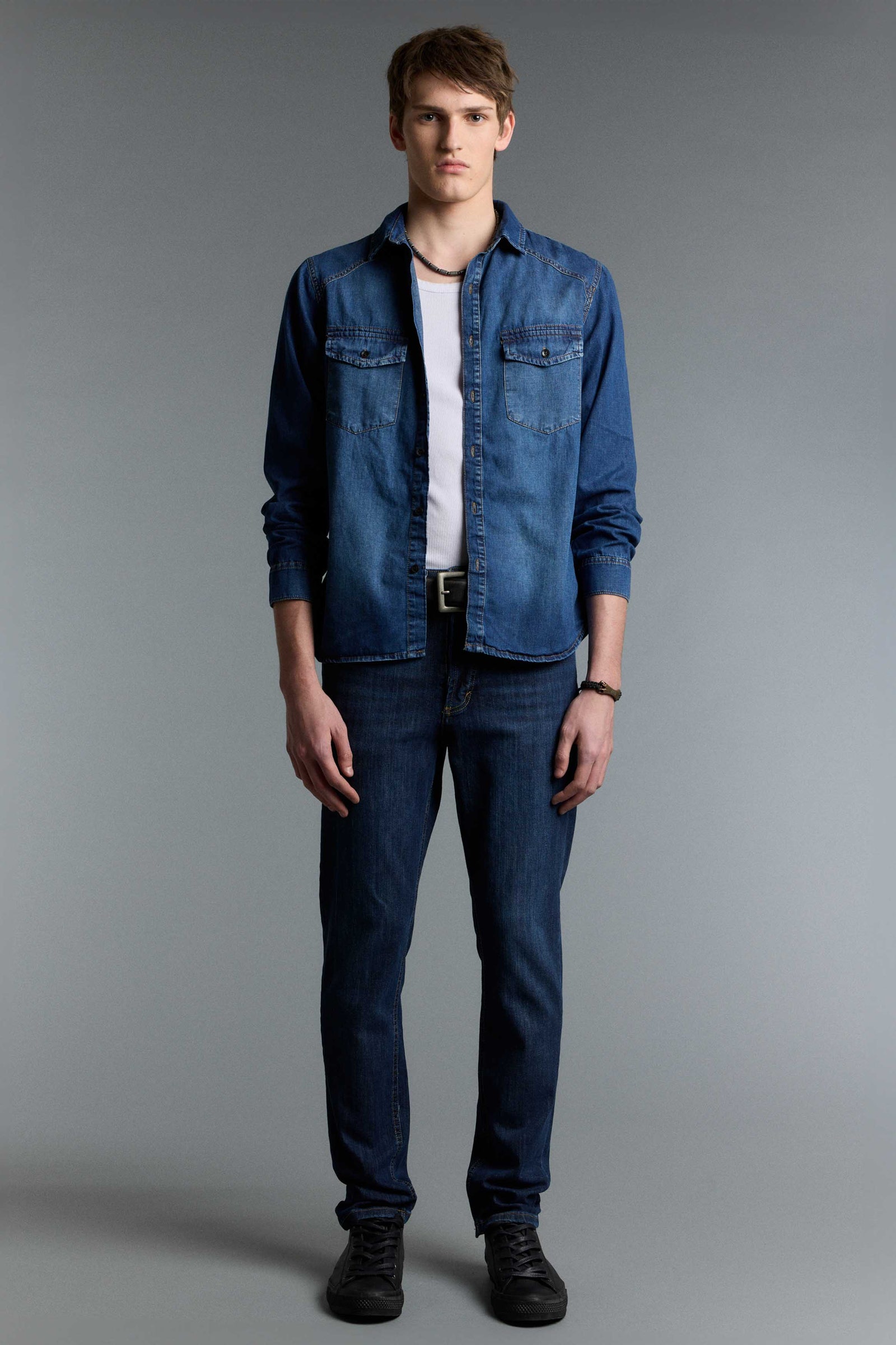 CAMISA PILOT MID BLUE