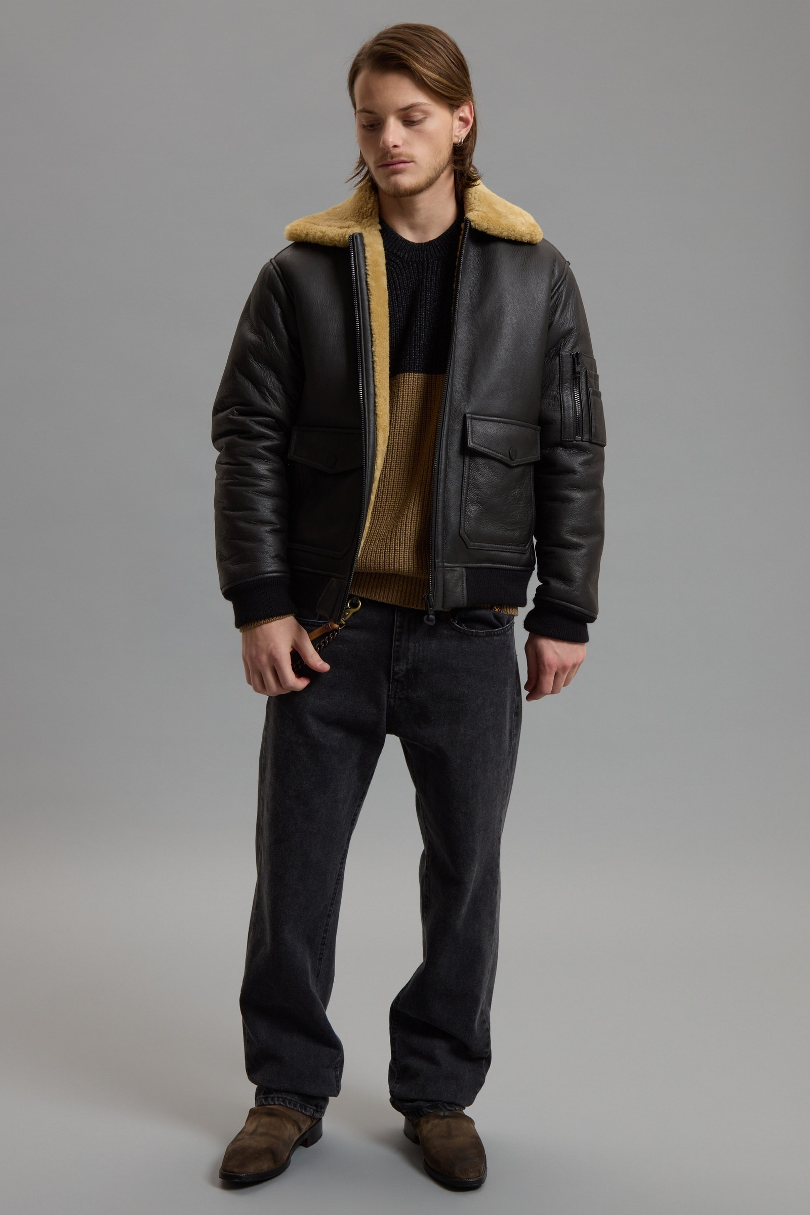 CAMPERA CUERO AVIATOR WIN                                                                            