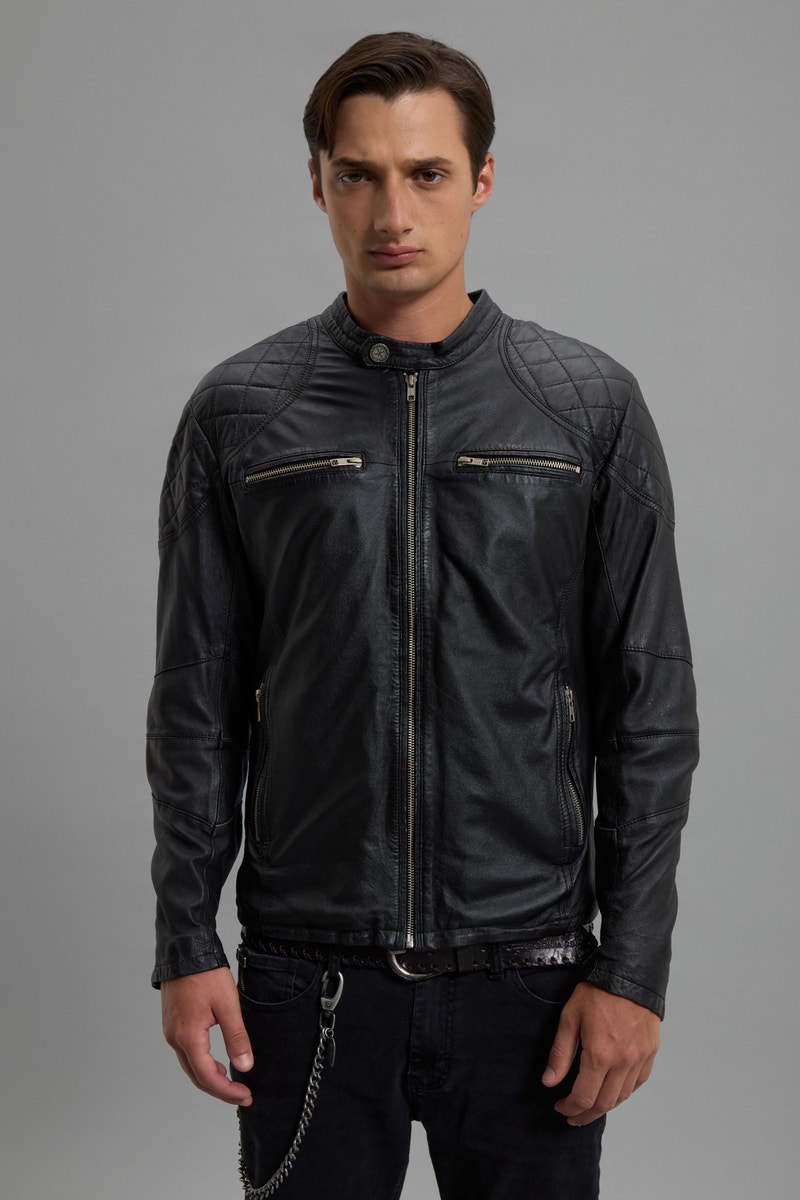 CAMPERA CUERO CHAIN HCG                                                                              