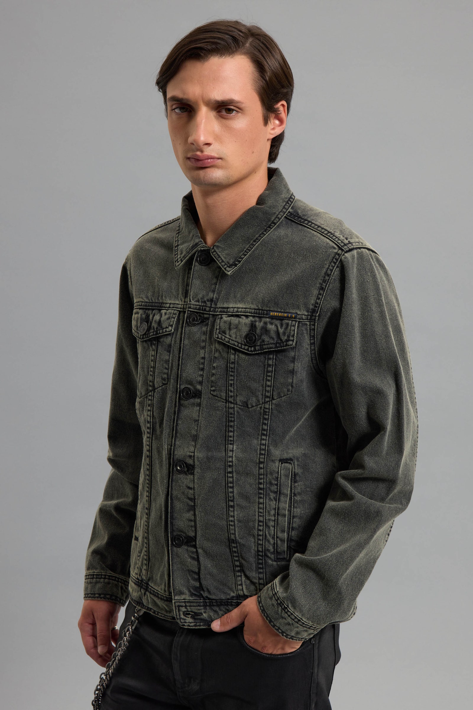 CAMPERA STONE BLACK MOSS