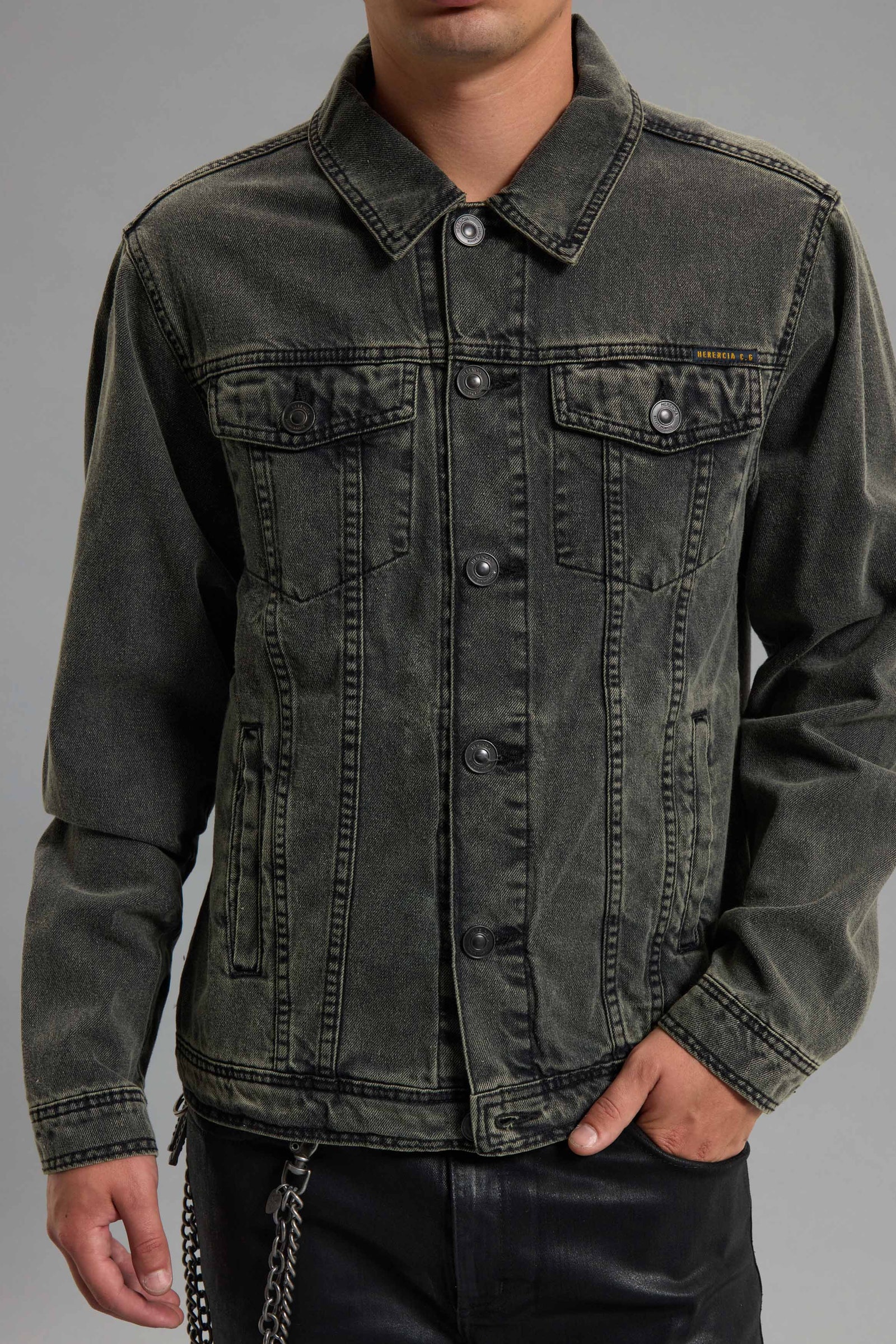 CAMPERA STONE BLACK MOSS