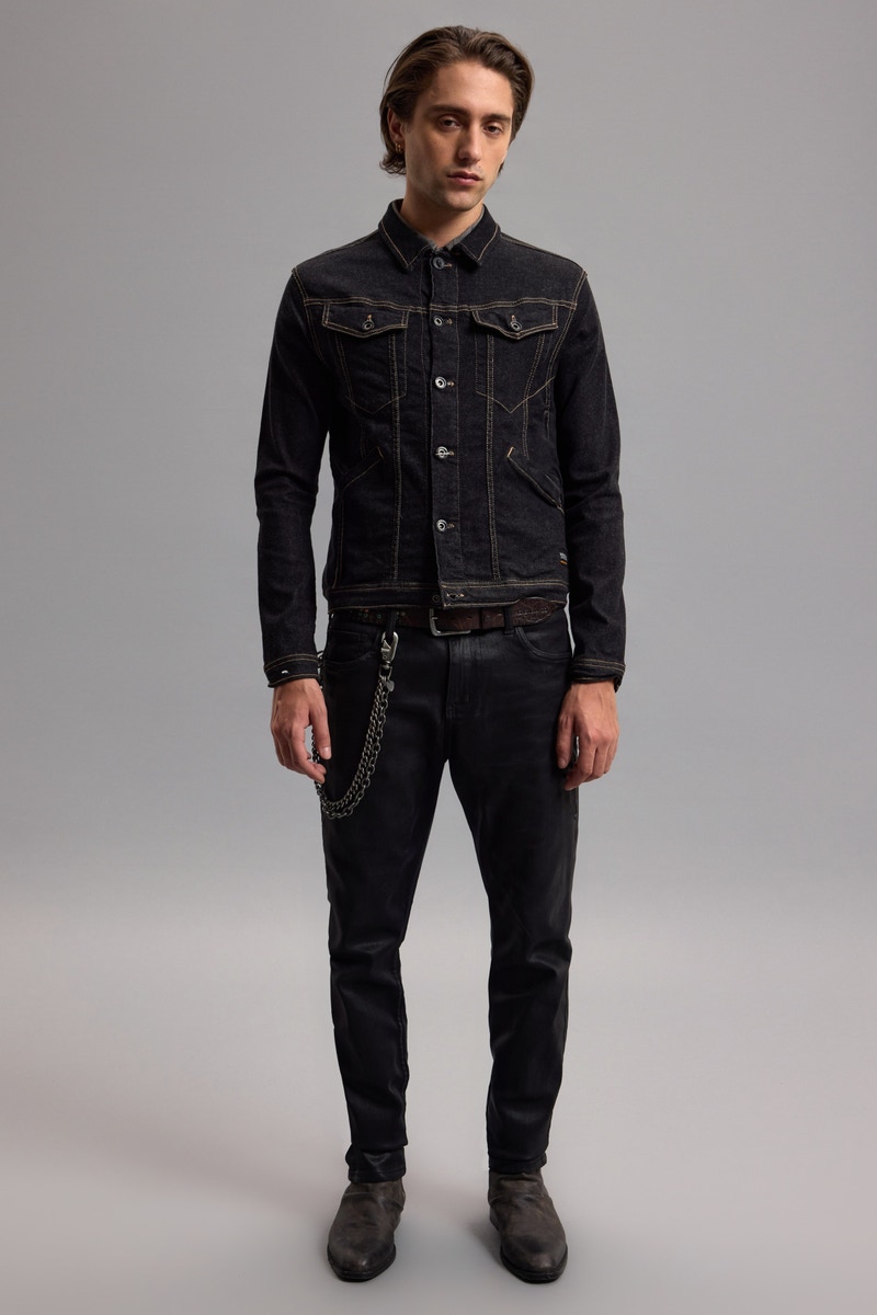 CAMPERA RAW SKULL BLACK
