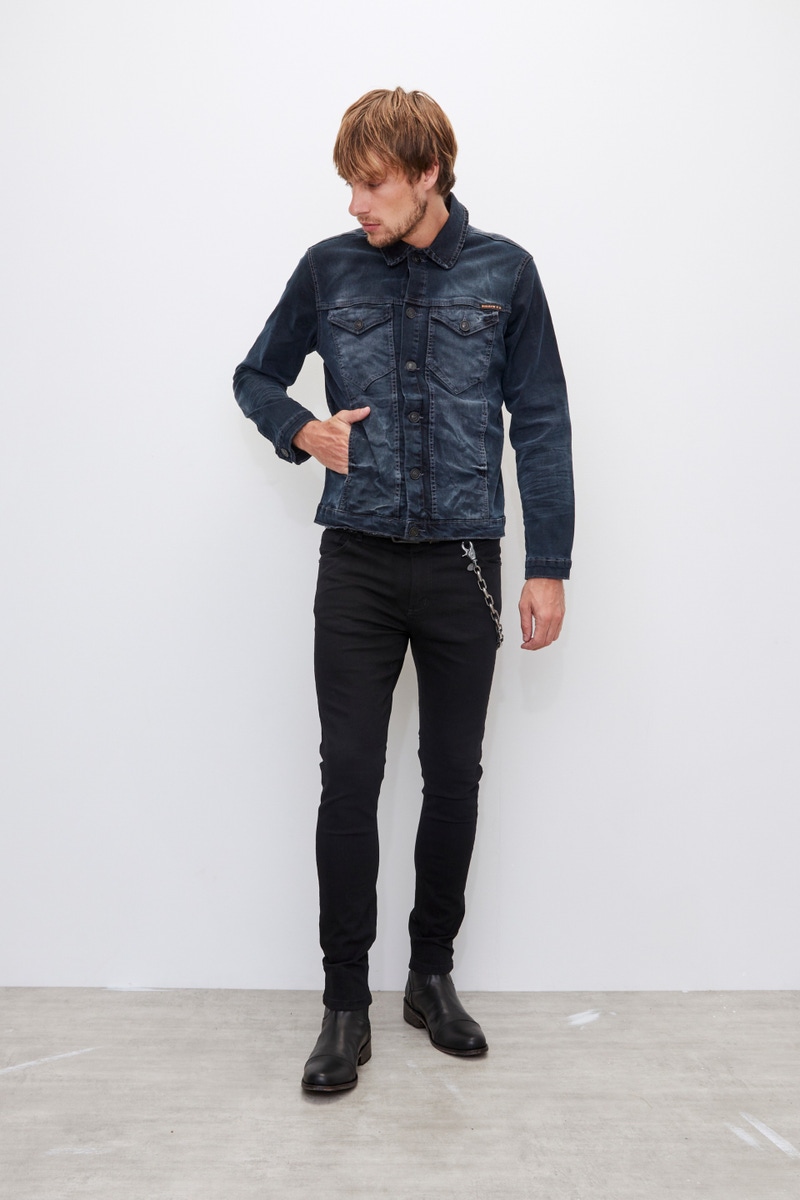 CAMPERA STONE BLUE BLACK