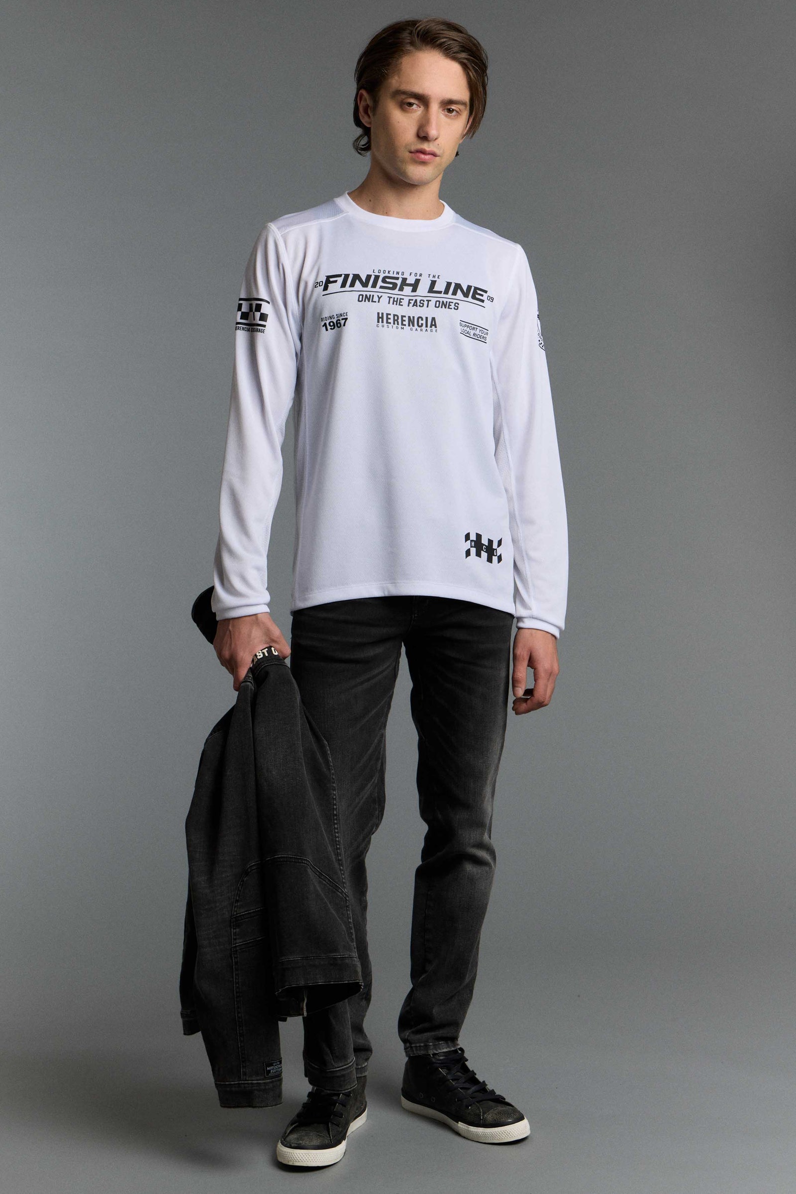 REMERA ML CROSS LINE
