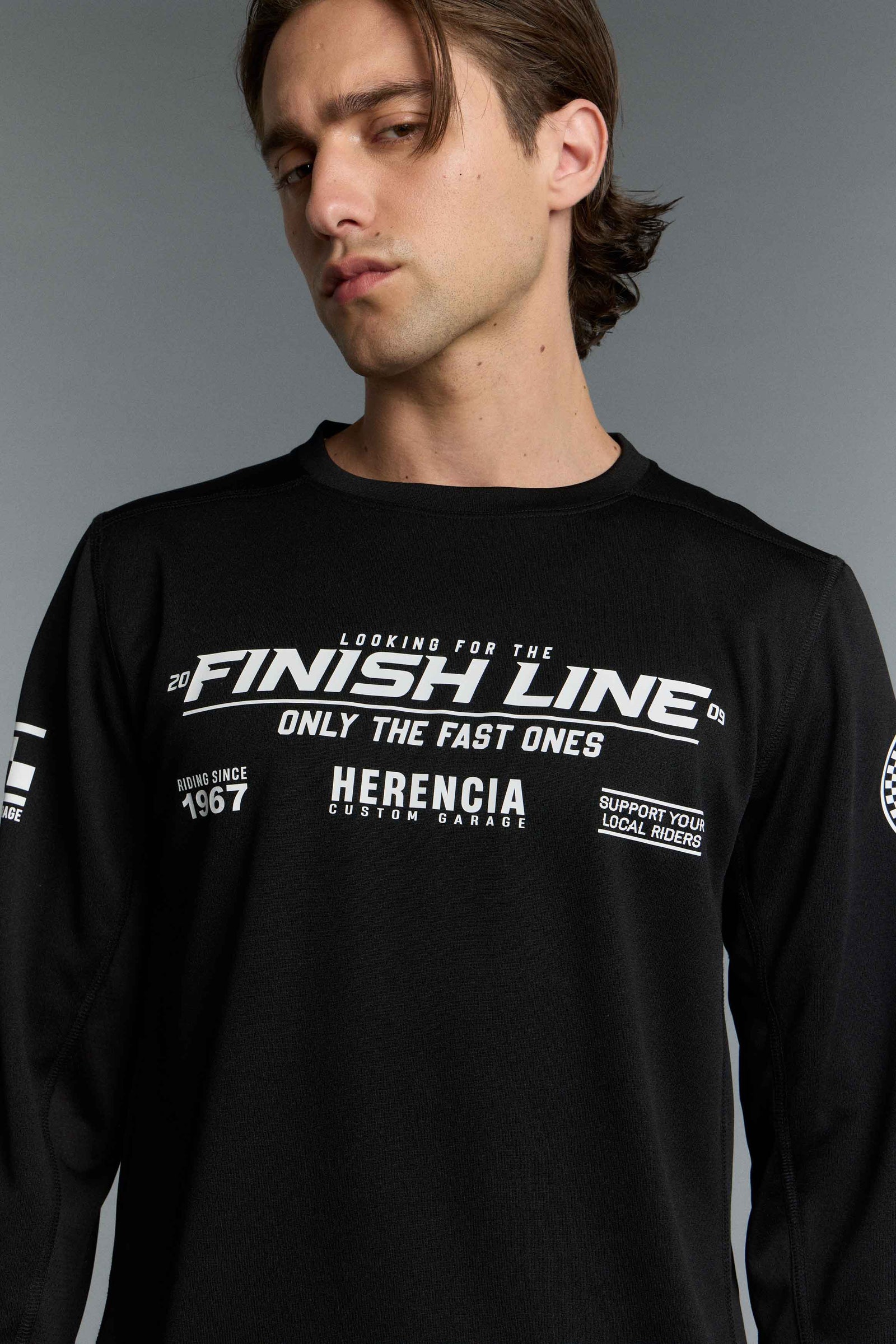 REMERA ML CROSS LINE